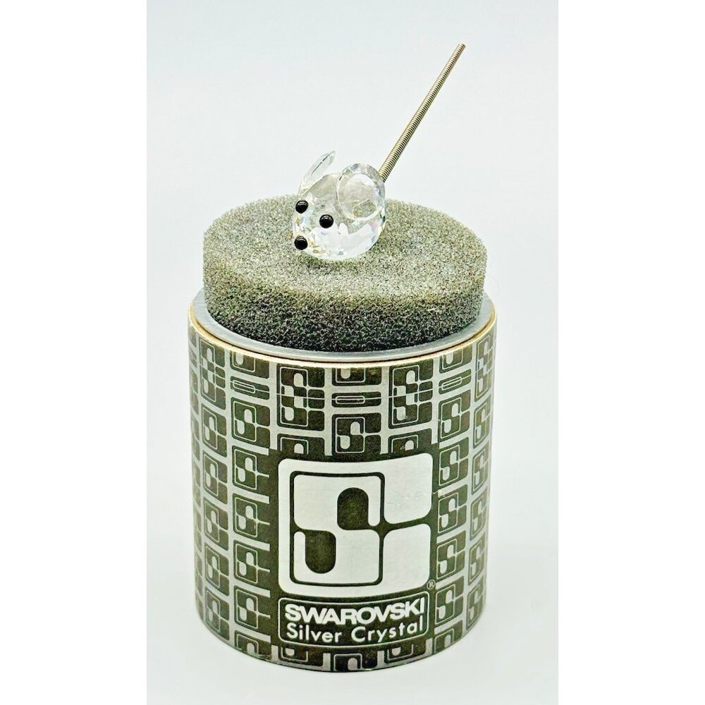 Swarovski Austria Crystal Small Mouse Spring Tail‎ In a Summer Meadow Retired